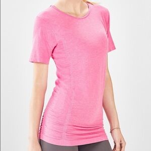 NWT Fabletics Pink Kathie S/S Athletic Top